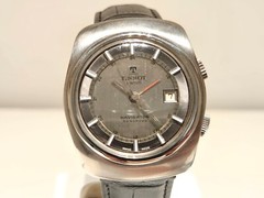 VINTAGE RARE MEN ST.STEEL SWISS ALARM MECHANICAL WATCH”TISSOT”SONOROUS NAVIGATOR