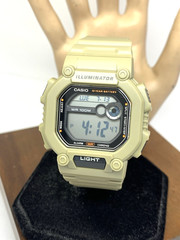Casio Men’s Watch W737HX-5AV Digital Illuminator Quartz Khaki Resin Sport 3488