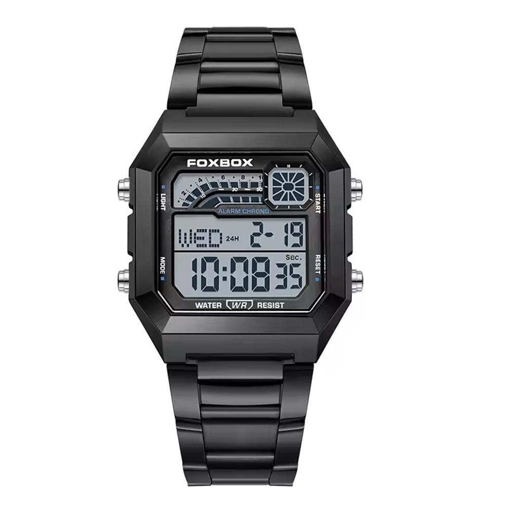 LIGE FOXBOX Men Watch Rectangle Wristwatch Boys Digital Sport Electronic Watches