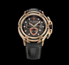 Tested NEW Tonino Lamborghini Herrenuhr Chronograph Rose Gold 3990-6 $2,564 G3
