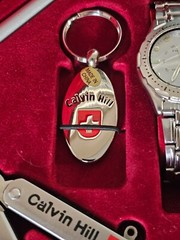 Calvin Hill Men’s Watch Pliers/Knife Keychain Pen Boxed Gift Set
