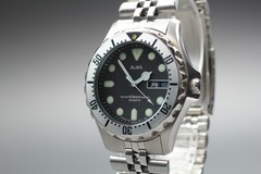 ALBA SEIKO V348-6090 Black Diver Quartz Men’s Watch Vintage 1998 Exc+5 JAPAN