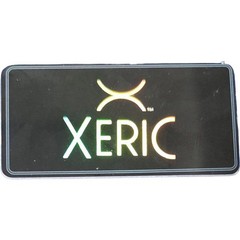 Xeric Halograph Chrono Silver Steel Leather Quartz Mens Watch Box Auth Japan
