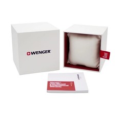 WENGER Swiss Army 01.1441.136 City Classic Silver Dial Watch 42mm MSRP $175
