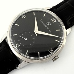 0% TARIFFS 0% SHIPPING VINTAGE GIRARD PERREGAUX JUMBO MANUAL WIND BLACK DIAL