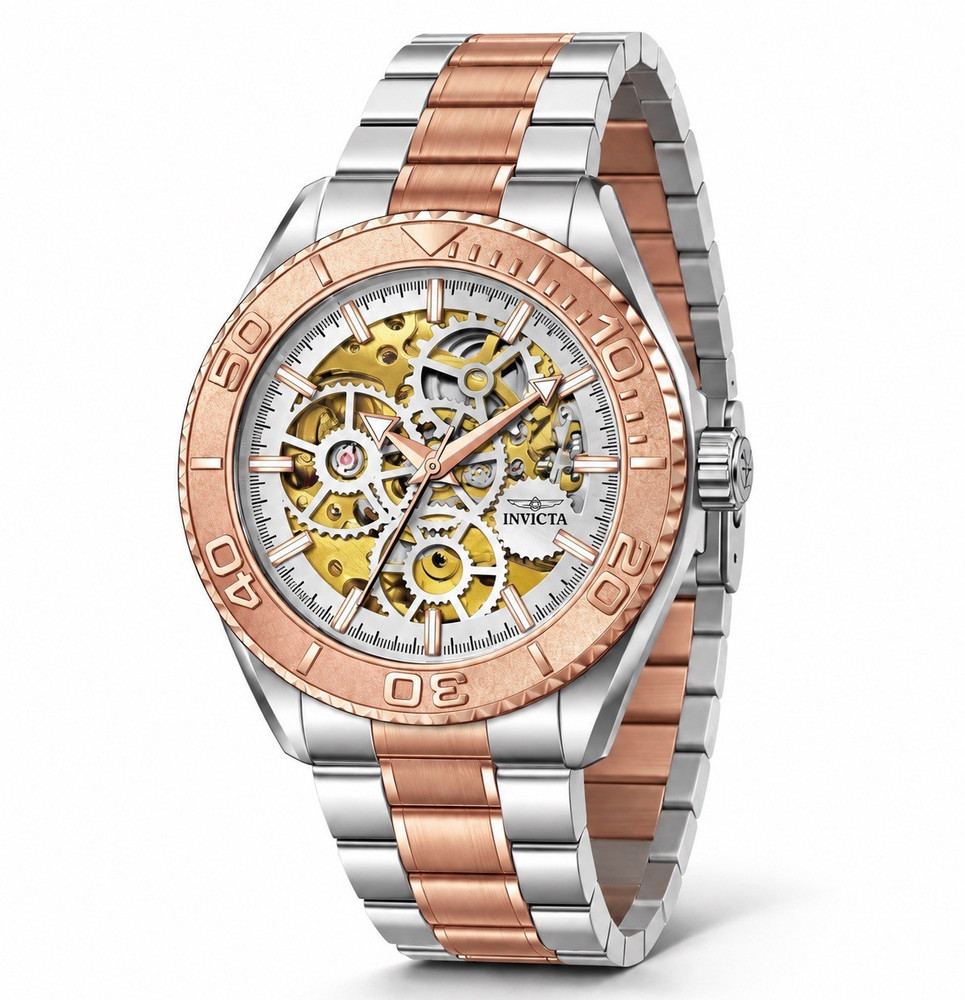 Invicta Objet D Art Glyph Automatic Skeleton Watch – 43mm | Model 69763 | Brand