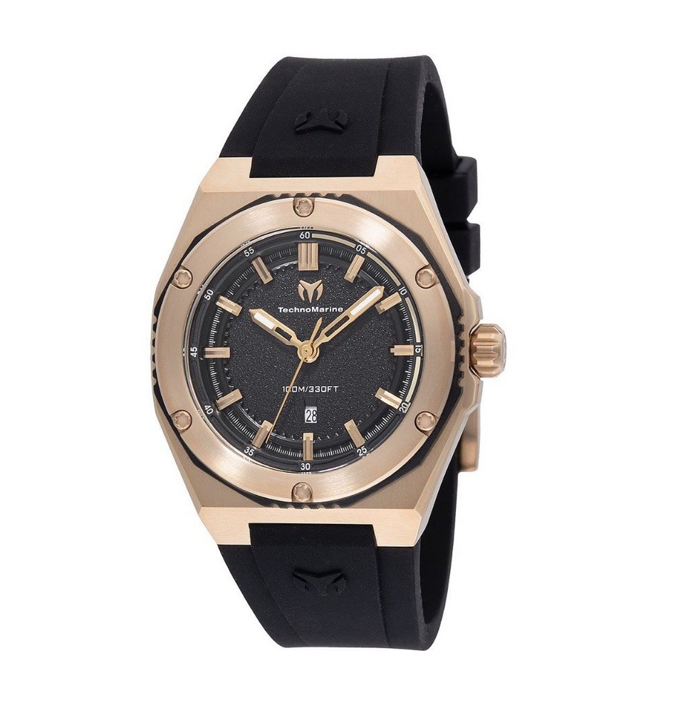 New TechnoMarine Coral Legacy 36mm Black & Gold Women’s Watch TM-416056