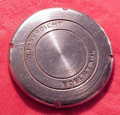 VINTAGE 32mm Wasserdicht Edelstahl WW 2 WRISTWATCH 15J REVUE GT STAFF BROKEN