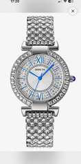 Invicta Celestial Women’s Quartz 32mm Silver Tone Blue/Silver Dial Bracelet