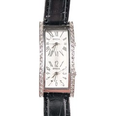 Breda Dual Face Women’s Wrist Watch 2185 Jeweled Bezel New Batteries