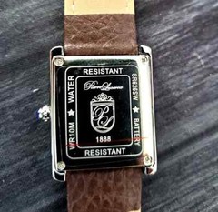 Pierre Lucerne 1888 Vintage Style Swiss Inspired Mens Tank Dress Watch Brw Strap