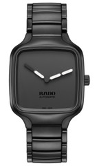 New Rado True Square Undigital Automatic Black Dial Mens Ceramic Watch R27075152