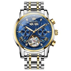Automatic Mechanical Waterproof Watch Luxury Dial Strap Men Men’s