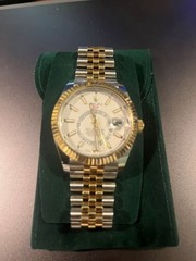 2023 Rolex Sky-Dweller 42mm 336933 Two-Tone Jubilee White Dial