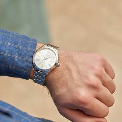 Gianello Metal Mirror Roman Numeral Dial Watch Comes in a Gift Box