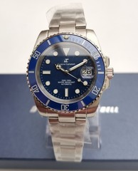 BNIB DWAYNE CAMPBELL 5011 DIVE WATCH ALL STEEL BLUE SEIKO NH35 CERAMIC BGW9 100m