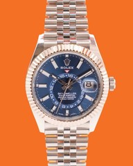 Rolex Sky Dweller 42mm 326934 Blue Dial Fluted Jubilee 2021