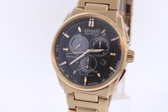 Citizen BL5483-55E Eco-Drive Chandler Alarm Chrono Rose Gold Stainless Watch