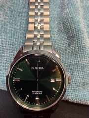 Bulova Sutton Automatic Soleil Emerald Green 96B424 NEW In Box FREE SHIP
