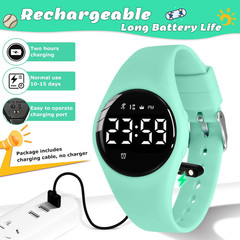 Kids Watches for Girls Boys Digital Sport Watch with Step Counter Pedometer Vibr