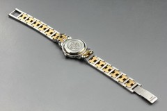 HERMES Clipper CL4.220 24mm Ivory Dial Gold Date Quartz Women’s Watch w/Box