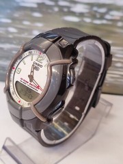 CASIO HD ILLUMINATOR ANA-DIGI QUARTZ WHITE DIAL HDC-600 JAPAN MEN’S FULL WORKING