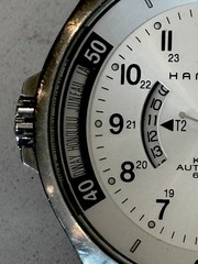 Hamilton Khaki GMT World Time H776250 Automatic Silver Dial SS Bracelet Rare