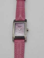 Annex by Casual Corner Women’s Quartz Rectangle MOP Dial Watch Silver Tone Work