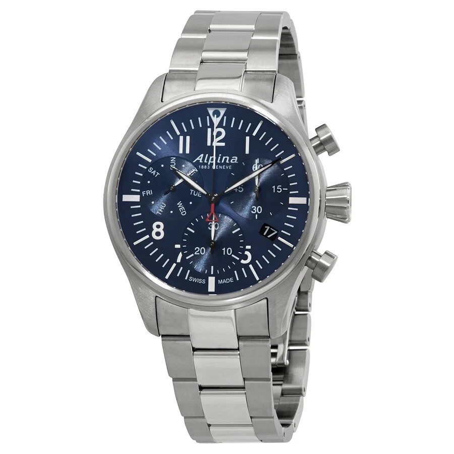 Alpina Startimer Pilot Blue Men’s Watch – AL371NN4S6B – New With Box