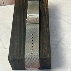DKNY Watch Womens Square Silver Stainless Steel Milanese Mesh Analog – Untested