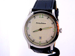 TOMMY BAHAMA “TROPICAL CLASSIC” 5J SWISS QUARTZ 40MM MENS STAINLESS WRISTWATCH