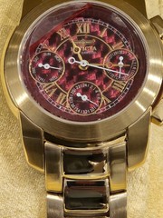 Invicta Watch Women Day Date Rose Gold Tone Stainless 4065 NOS