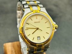 [N MINT] 1 Day Shipping Gucci 9040M Gold-Plated Men’s or Women’s Watch