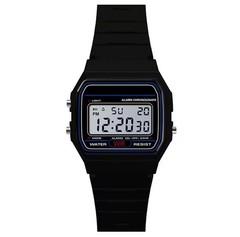 F 91W Classic Digital Resin Strap Watch Stopwatch Chronograph Sport Unisex Men**
