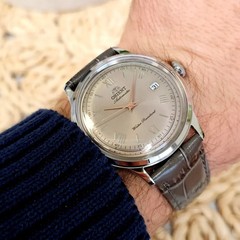 Orient Bambino Men’s Watch RA-AC0025N30B Classic Beige Dial Leather Strap 30M