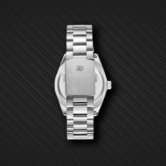 Kenneth Scott Men’s Analog Casual Watch | White Dial, Silver Case & Strap