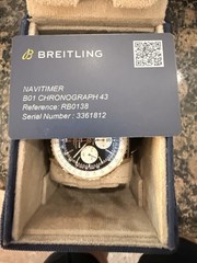 Breitling Men’s Navitimer B01 Chronograph 43mm Automatic Mechanical Watch