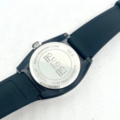 GUCCI 137.3 Sync Ladies Watch Black Dial Working Aftermarket New Strap Replaced
