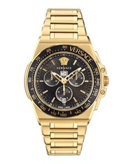 Versace Mens Greca Extreme Chrono Gold 45mm Bracelet Fashion Watch