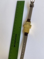 Gold Cross Watch NEW BATTERY Works Great Take A Look Made With N Japan