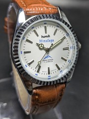 vintage HMT HIMALAYA manual winding 17 jewels white dial men’s watch