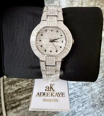 Bedazzled Adee Kaye watch with “520” pcs SETTING STONE 3 HAND DIAL AK2005-L