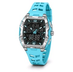 Activa X Invicta Digital Men’s Watch – 50mm, Light Blue ACW8131-002 New