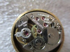 BUCHERER WOMENS INTERCHANGEABLE WATCH MANUAL-5 BANDS+3 RINGS-RUNS GREAT/ACCURATE