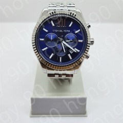 Michael Kors MK8280 Lexington Chronograph Navy Dial Stainless Steel Men’s Watch