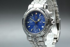 *Near MINT* TAG Heuer 6000 Professional CH1111 39mm Blue Quartz Men’s Watch JPN
