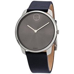 Movado Bold Quartz Grey Dial Blue Leather Men’s Watch 3600586