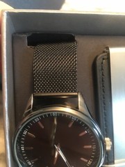 Fashion Men’s Watch Set•Money Clip•Luggage Tag•Pill Case W Key Ring BRAND NEW