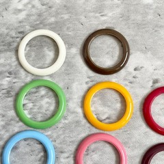 GUCCI Change Bezel Set 8 Color Rings Green Red Pink Orange Brown Bordeaux White