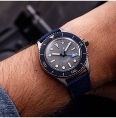 Undone Basecamp Explorer Automatic Titanium Blue Gray Silicone Men’s Watch